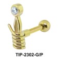 Twisted Shaped Helix Ear Piercing TIP-2302