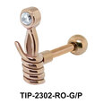 Twisted Shaped Helix Ear Piercing TIP-2302