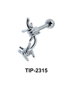 Knot Shaped Helix Ear Piercing TIP-2315