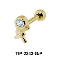 CZ Helix Ear Piercing TIP-2343