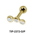 Multiple Stones Helix Ear Piercing TIP-2372