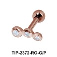 Multiple Stones Helix Ear Piercing TIP-2372