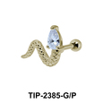 Snake Shaped with Stone Helix Ear Piercing TIP-2385