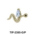 Snake Shaped with Stone Helix Ear Piercing TIP-2385