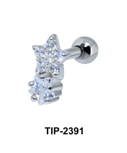 Double Star Helix Ear Piercing TIP-2391