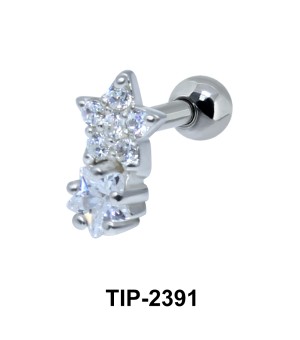 Double Star Helix Ear Piercing TIP-2391