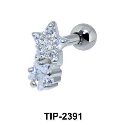 Double Star Helix Ear Piercing TIP-2391