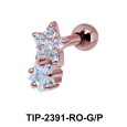 Double Star Helix Ear Piercing TIP-2391