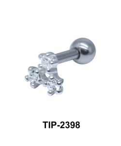 Multiple Stones Helix Ear Piercing TIP-2398