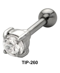 Round Stone Helix Ear Piercing TIP-260