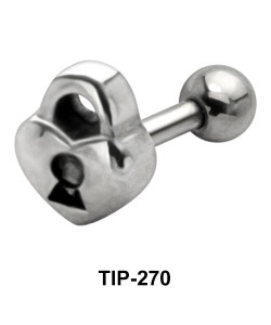 Heart Lock Helix Ear Piercing TIP-270