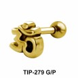 Om Shaped Upper Ear Piercing TIP-279