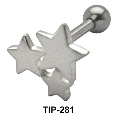 Tri Star Helix Ear Piercing TIP-281