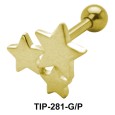 Tri Star Helix Ear Piercing TIP-281