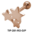 Tri Star Helix Ear Piercing TIP-281