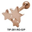 Tri Star Helix Ear Piercing TIP-281