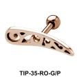 Stone Set Complex Design Helix Piercing TIP-35