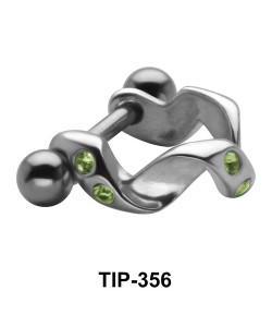 Twisted Dangler Upper Ear Cartilage Mini Shields TIP-356