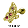 Settled Butterfly Shaped Helix Piercing TIP-364