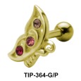 Settled Butterfly Shaped Helix Piercing TIP-364
