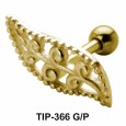 Designer Leaf Shaped Helix Piercing TIP-366