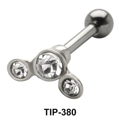 Multiple Stone Set Helix Piercing TIP-380