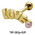 LOVE Pearl Helix Ear Piercing TIP-383p