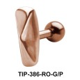 Longish Pyramid Helix Ear Piercing TIP-386