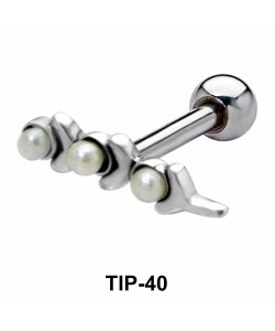 Pearl Set Helix Piercing TIP-40