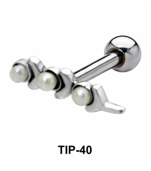 Pearl Set Helix Piercing TIP-40