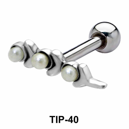 Pearl Set Helix Piercing TIP-40