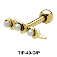 Pearl Set Helix Piercing TIP-40