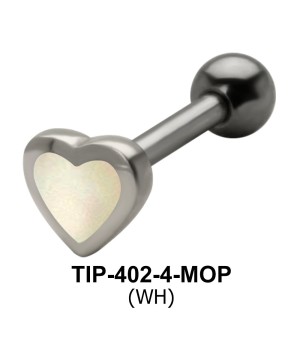 Heart Shaped Helix Piercing TIP-402-4-MOP