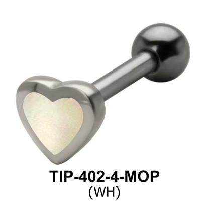 Heart Shaped Helix Piercing TIP-402-4-MOP