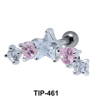 Multiple Stones Set Helix TIP-461