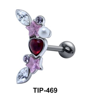 Multiple Stones Helix Ear Piercing TIP-469