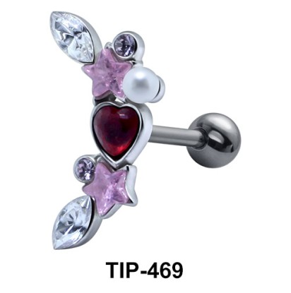 Multiple Stones Helix Ear Piercing TIP-469