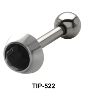 Large Black Stone Helix Ear Piercing TIP-522