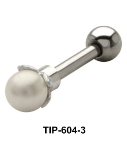 Big Pearl Set Helix Piercing TIP-604