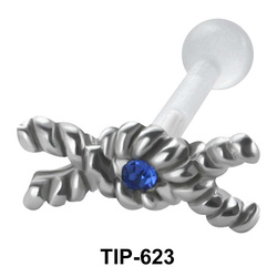Oval With Cross Shaped PTFE Internal Barbells TIP-623
