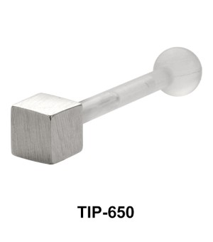 Solid Cube Upper Ear Piercing TIP-650