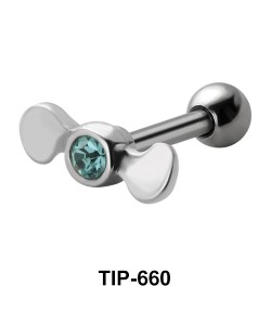 Wings with Stone Assorted Upper Ear Piercing TIP-660