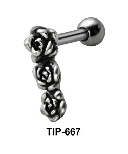 Tri Rose Shaped Helix Piercing TIP-667