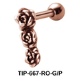Tri Rose Shaped Helix Piercing TIP-667