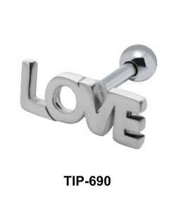 Love Shaped Helix Piercing TIP-690