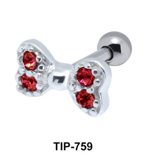 Bow Helix Ear Piercing TIP-759