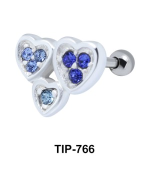 Hearts Helix Ear Piercing TIP-766