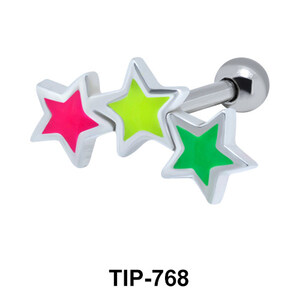 Enameled stars Upper Ear Piercing TIP-768