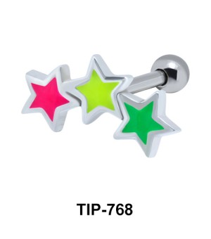 Enameled stars Upper Ear Piercing TIP-768