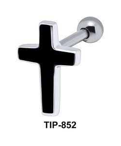 Enamel Cross Helix Ear Piercing TIP-852